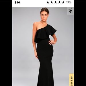 Lulus NWT black formal dress